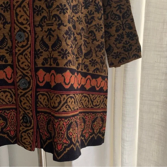 Peruvian Connection Paolma Cardigan Sweater 100% Pima Cotton - Picture 10 of 10